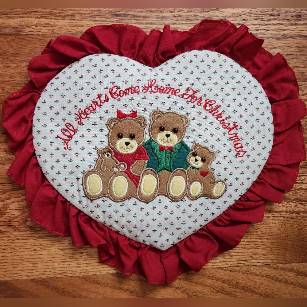 Christmas Teddy Bear Wall/Door Decor 1989 House of Lloyd